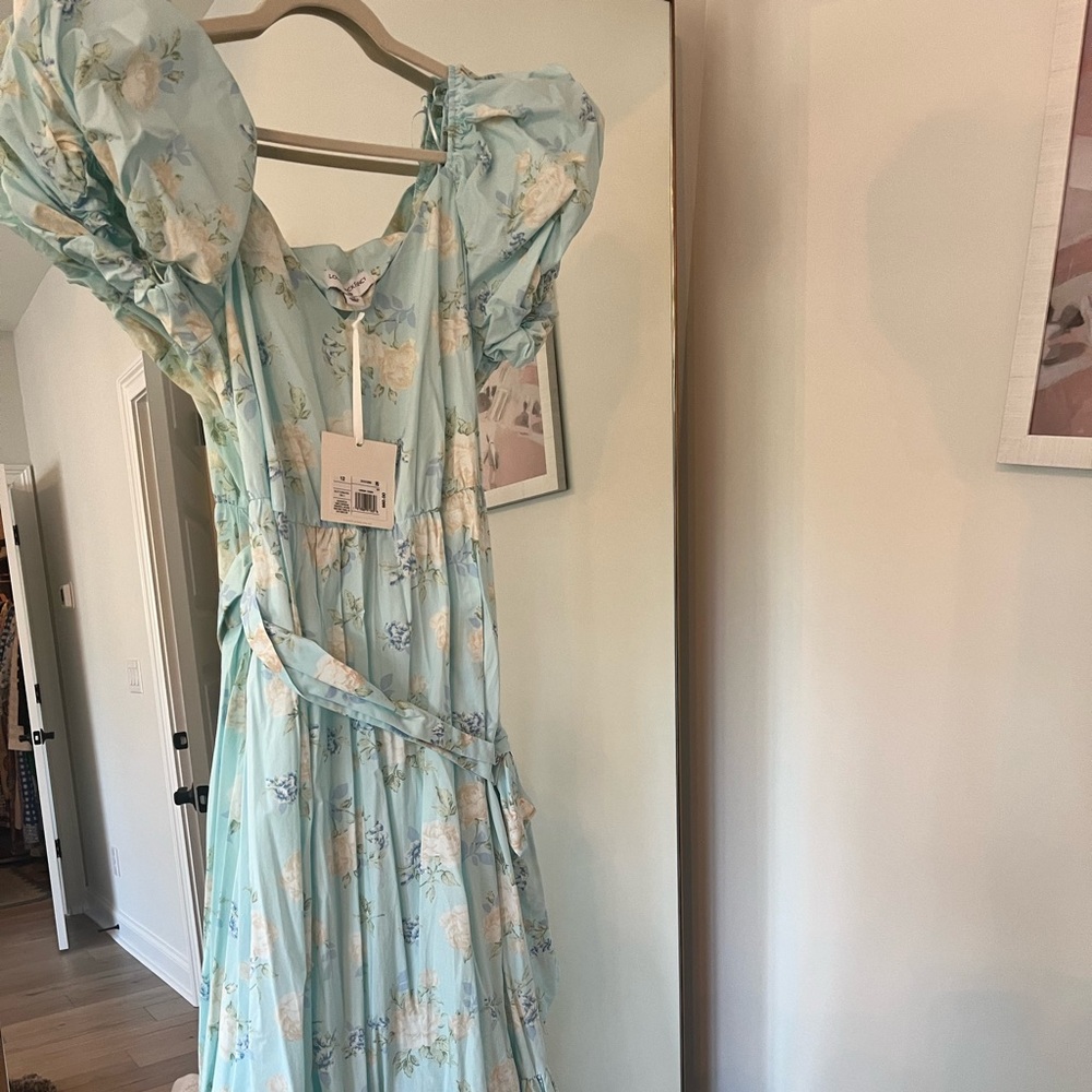 Loveshack fancy for target - blue floral dress never worn